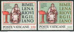 Vatican 685-686,MNH. Virgil-2000.Virgil Seated At Podium,Vergilius Romanus.1981. - Nuevos