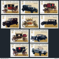 Vatican 1028-1037,MNH.Michel 1197-1206. Papal Carriages,Automobiles,1997. - Nuovi