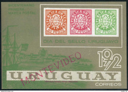 Uruguay 834-835, MNH. Mi 1256-1260 Bl.16-17. Stamp Day 1972. Stamps On Stamp.  - Uruguay