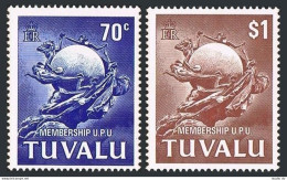 Tuvalu 164-165, 165a, MNH. Michel 152-153, Bl.6. Admission To UPU, 1981. - Tuvalu (fr. Elliceinseln)