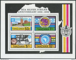 Tanzania 228a Sheet,MNH.Michel Bl.33. Economic Commission For Africa-25.1983. - Tansania (1964-...)