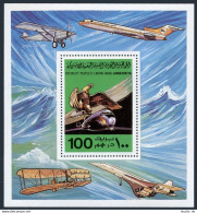 Libya 769-773, 774-775, MNH. Mi 682-688 Bl.36-37. Power Flight, 75th Ann. 1978. - Libyen