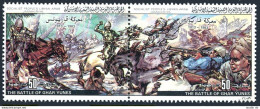 Libya 1061 Ab Pair, MNH. Michel 1126-1127. Battles, 1983. Ghar Yunes, 1913. - Libya