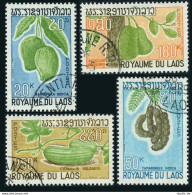 Laos 174-177,CTO.Michel 240-243. Mangoes,Tamarind,Jackfruit,Watermelon,1968. - Laos