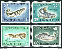 Laos 148-151,MNH.Michel 207-210. 1967.Snake-head,Catfish,Spiny Eel,Knife-fish. - Laos