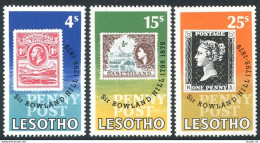 Lesotho 274-276, 277, MNH. Michel 274-276, Bl.3. Sir Rowland Hill, 1979. Stamps. - Lesotho (1966-...)