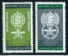 Kuwait 183-184, Hinged. Michel 173-174. WHO Drive To Eradicate Malaria, 1962. - Kuwait