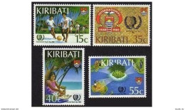 Kiribati 460-463, MNH. Michel 459-462. Youth Year IYY-1985. Soccer, Shell, Map. - Kiribati (1979-...)