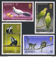 Jersey 49-52,MNH. Wildlife Preservation Trust,1971.Pheasant,Parrots,Monkey,Lemur - Jersey