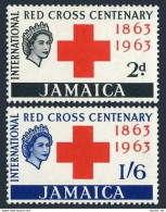 Jamaica 203-204, MNH. Michel 205-206. Red Cross Centenary, 1963. - Giamaica (1962-...)