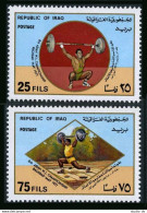 Iraq 817-819, MNH. Mi 909-910,911 Bl.29. Asian Weight Lifting Championship,1977. - Iraq