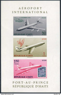 Haiti C176a Sheet, MNH. Michel Bl.21. Aviation Week 1960. Airplanes. - Haití