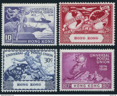 Hong Kong 180-183,MNH.Michel 173-176. UPU-75,1949.Mercury,Transport,Globe, - Neufs