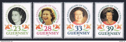 Guernsey 471-474, MNH. Michel 553-556. QE II, Accession To Throne,40th Ann.1992. - Guernsey