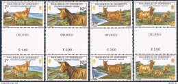 Guernsey 209-212 Gutter,MNH.Michel 209-212. Golden Goat,1980. - Guernesey