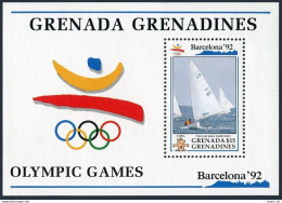 Grenada Gren 1394, MNH. Michel 1546 Bl.238. Olympics Barcelona-1992. Finn Class. - Grenade (1974-...)