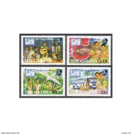 Gambia 704-707,MNH.Michel 724-727. Boy Scout Jamboree 1988.Katydid,Bird,Bus. - Gambie (1965-...)