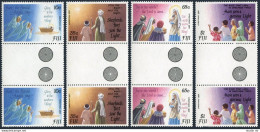 Fiji 633-636 Gutter, MNH. Michel 628-631. Christmas 1990. Christmas Carols. - Fiji (1970-...)