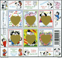 Finland 1072 Af Sheet, MNH. Michel Bl.18. Valentine's Day Surprise Stamps, 1998. - Nuovi