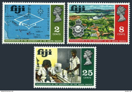 Fiji 283-285, MNH. Mi 255-257. University Of The South Pacific, Suva, 1969. Map. - Fidji (1970-...)