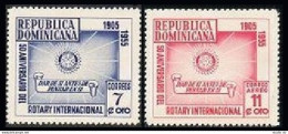 Dominican Rep 461,C90, MNH. Michel 540-541. Rotary International 50th Ann. 1955. - Dominica (1978-...)