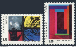 Denmark 983-984, MNH. Michel 1052-1053. EUROPE CEPT-1993, Contemporary Paintings - Ongebruikt