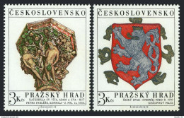 Czechoslovakia 1817-1818, MNH. Mi 2071-2072. Prague Castle, 1972. Adam & Eve - Ongebruikt