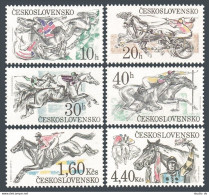 Czechoslovakia 2202-2207, MNH. Michel 2469-2474. Pardubice Steeplechase, 1978. - Unused Stamps