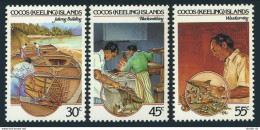 Cocos Isls 126-128,MNH.Michel 131-133. Crafts 1985.Boat Building,Blacksmith,Wood - Islas Cocos (Keeling)