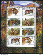 Russia 6178-6181b Sheet,MNH.Michel 343-346 Klb. WWF 1993:Panthera Tigris. - Nuevos