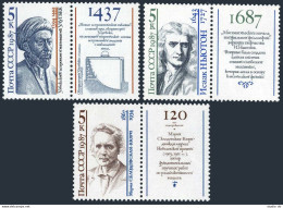 Russia 5600-5602, MNH. Mi 5757-5759. Scientists 1987: Ulug Begh, Newton,M.Curie. - Nuevos