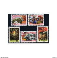 Russia 2039-2043,CTO.Michel 2053-2057. Soviet-Red Army,40th Ann.WW II. - Usati