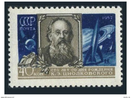Russia 1991, MNH. Michel 1993. Konstantin E. Tsiolkovsky, 1957. Rockets. - Unused Stamps