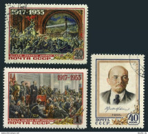 Russia 1761-1763,CTO.Michel 1786-1788. October Revolution,38.1955.Vladimir Lenin - Gebruikt