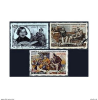 Russia 1619-1621/2-1956, CTO. Mi 1622-1624. Nikolai V.Gogol, 1952. Taras Bulba, - Gebraucht