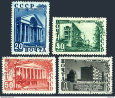 Russia 1477-1480, CTO. Mi 1480-1483. Restoration Of Stalingrad, 1950. Theaters, - Gebruikt