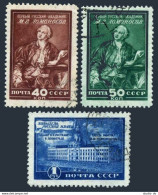 Russia 1320-1322, CTO. Michel 1311-1313. Mikhail V.Lomonosov. Museum. 1949. - Usati