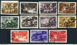 Russia 1172B-1182B, CTO. Mi 1168B-1178B. Reconstruction/War-damaged City, 1947. - Used Stamps