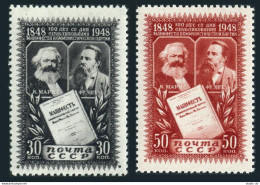 Russia 1212-1213, MNH. Communist Manifesto-100,1948. Karl Marx,Friedrich Engels. - Ongebruikt