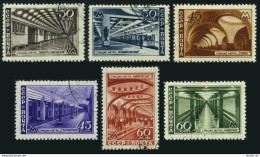Russia 1153-1158,CTO.Michel 1125-1130. Moscow Subway Scenes,1947. - Used Stamps