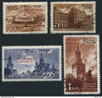 Russia 1129-1132,CTO.Michel 1121-1124. Moscow,800th Ann.1947.Views. - Usati