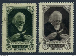 Russia 1087-1088, CTO. Michel 1081-1082. Aleksandr P.Karpinsky, Geologist, 1947. - Usati