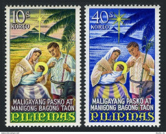 Philippines 976-977, MNH. Michel 835-836. Christmas 1967. Nativity Scene. - Filipinas