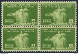 Philippines 384 Block/4,MNH.Michel 359. Woman And Carabao,1935. - Filipinas