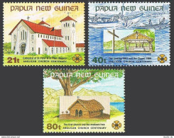 Papua New Guinea 775-777, MNH. Mi 640-642. Anglican Church In Papua, 100, 1991. - República De Guinea (1958-...)