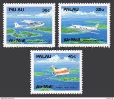 Palau C18-C20, MNH. Michel 278-280A. Aircraft 1989: Cessna, Embraer, Boeing. - Palau