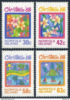 Norfolk 440-443, MNH. Michel 443-446. Christmas 1988. Flowers, Tree, Sailboat. - Norfolk Eiland