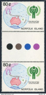 Norfolk 250 Gutter, MNH. Michel 233. IYC-1979. Map. - Isola Norfolk