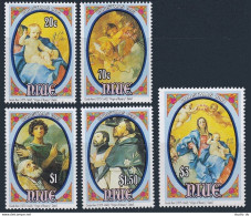 Niue 662-666, MNH. Christmas 1993. Virgin Of The Rosary, By Guido Reni. - Niue