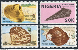 Nigeria 513-516,MNH.Michel 499-502. Seashells,1987.Clam,Periwinkle,Cockle,Oyster - Níger (1960-...)